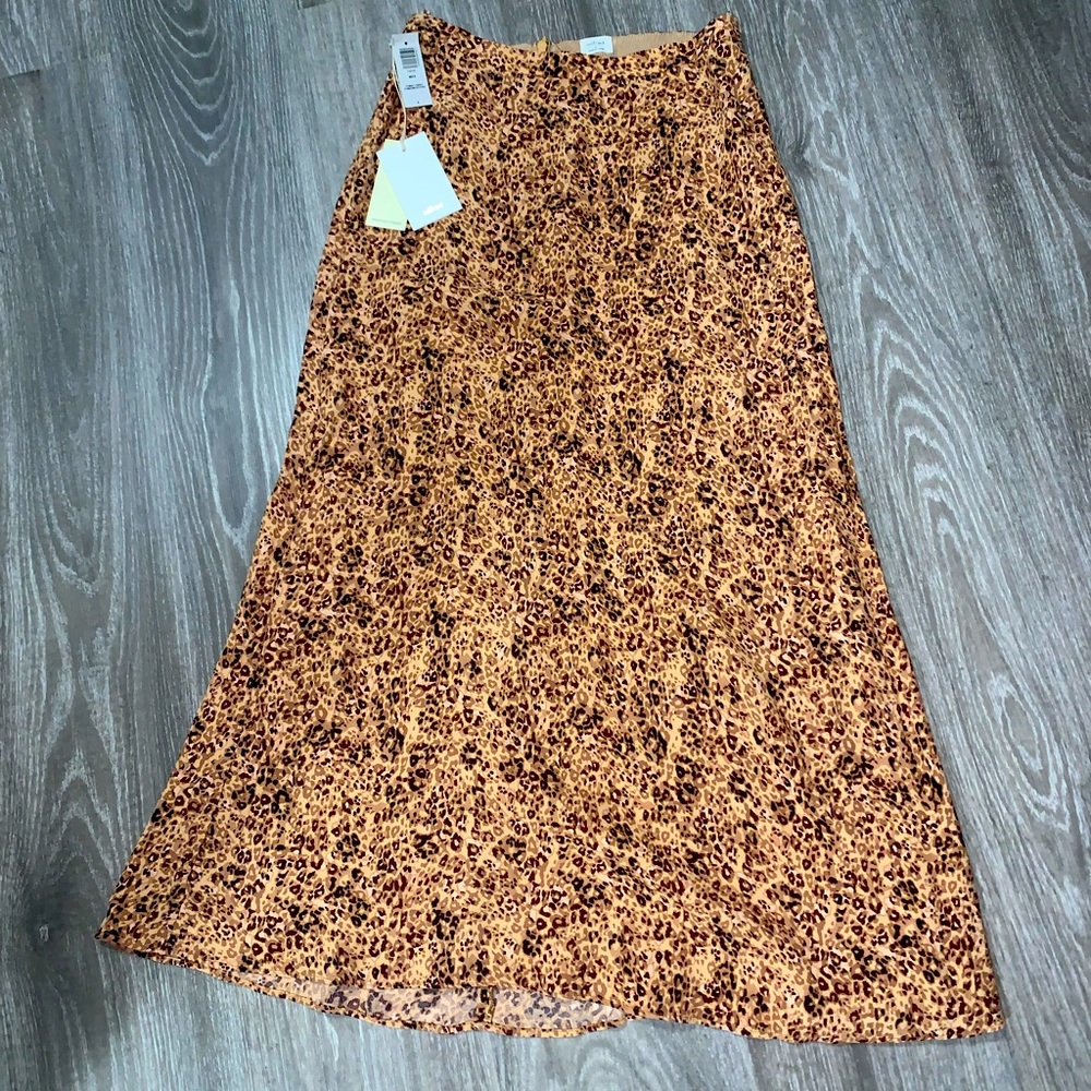 Wilfred Midi Leopard Print Skirt - Size 6